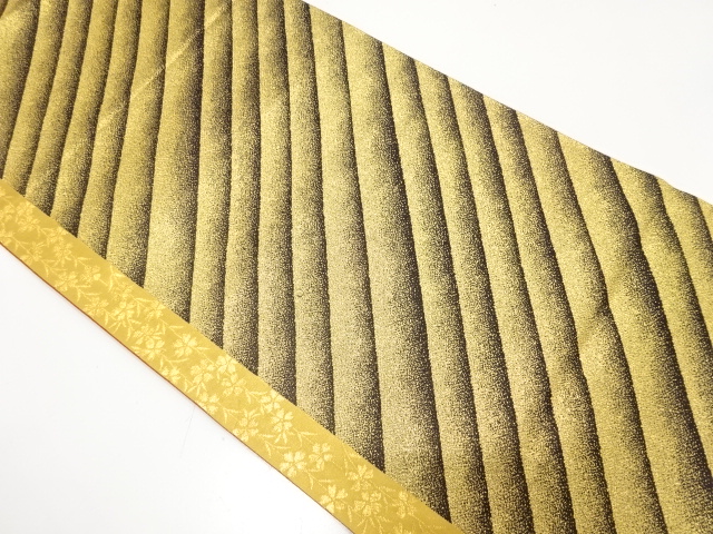 JAPANESE FUKURO OBI FOR FURISODE / WOVEN WEEPING SAKURA